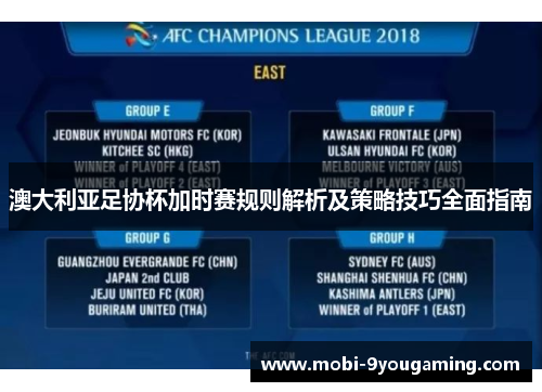 澳大利亚足协杯加时赛规则解析及策略技巧全面指南 澳大利亚足协杯加时赛规则解析及策略技巧全面指南